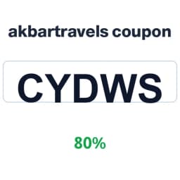 كود خصم اكبر ترافيلز (cydws) 80% sa akbartravels | كوبوناك